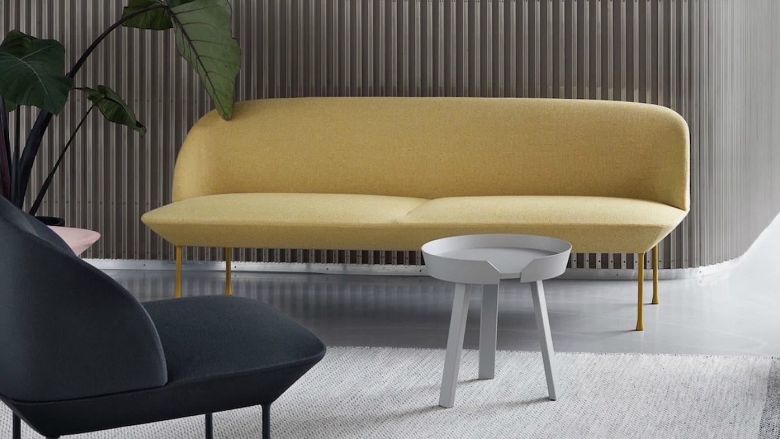 Canapé jaune Muuto