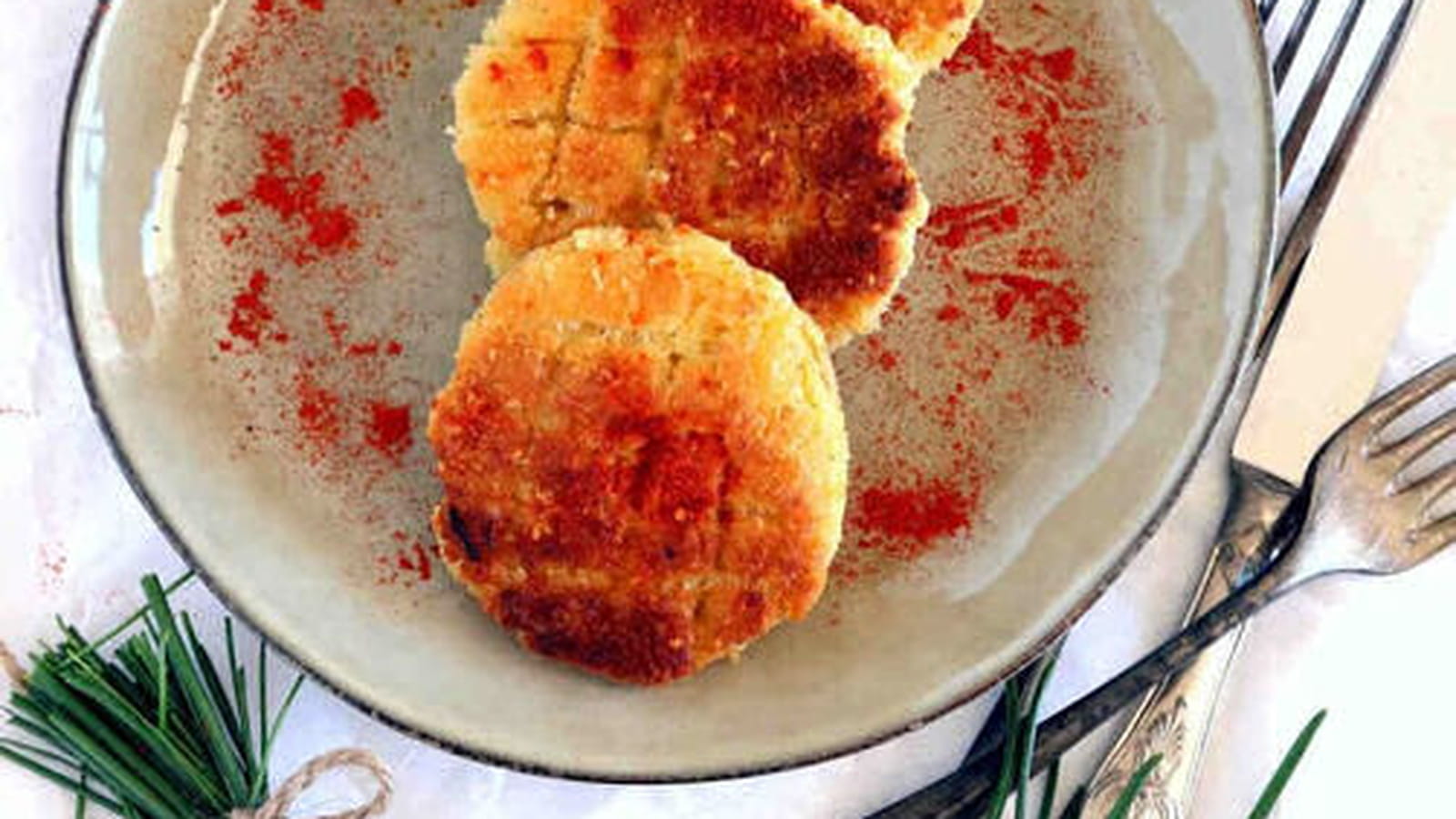 Beignets de riz et pois chiche au paprika doux fumé
