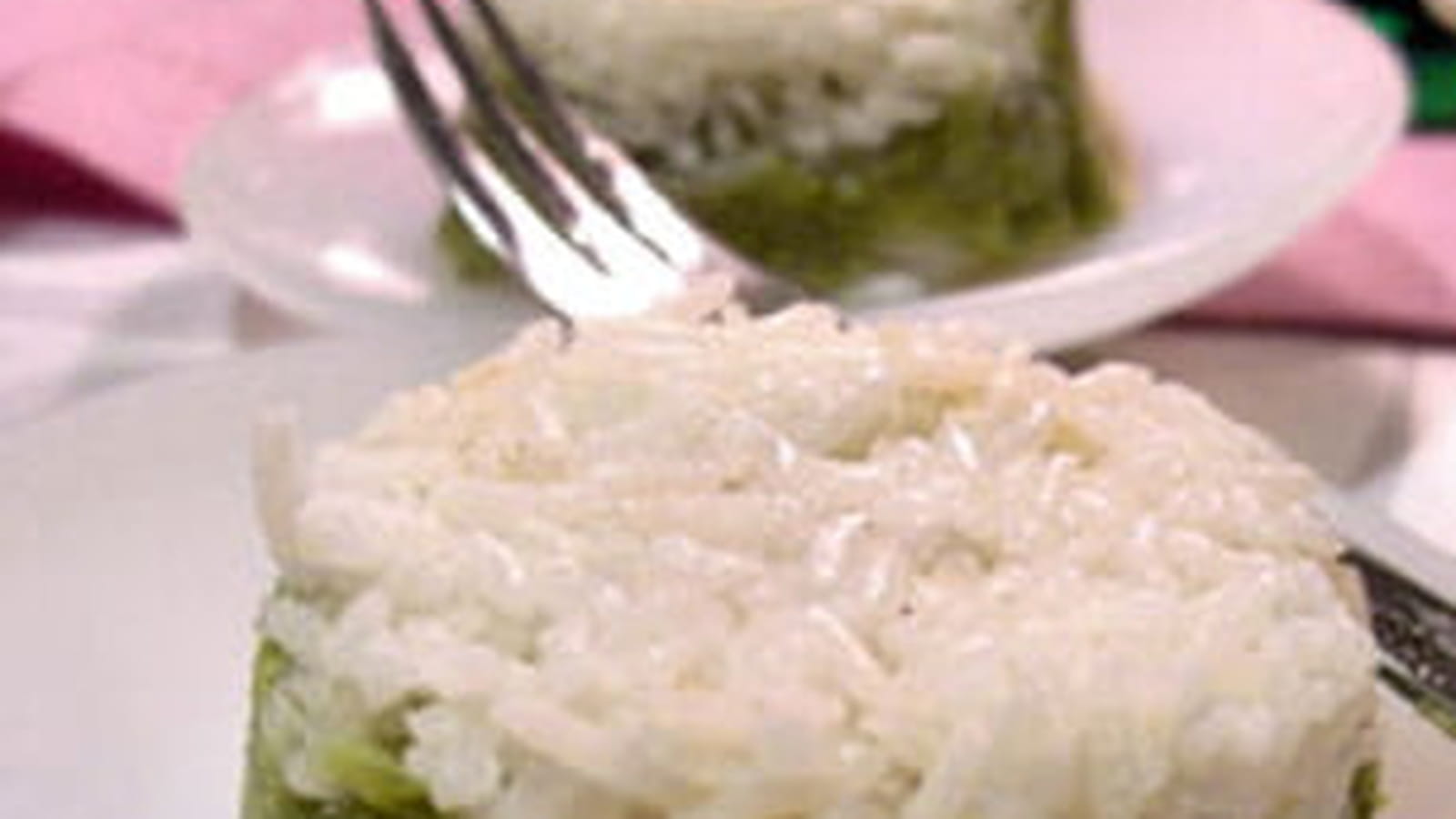 Timbale de riz aux petits pois