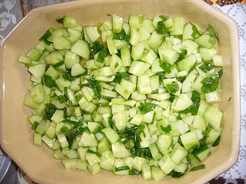 Concombre menthe-fleur d'oranger