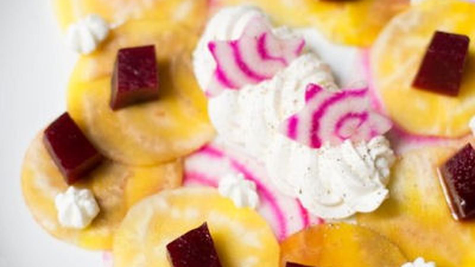 Salade betterave et crème de chèvre  