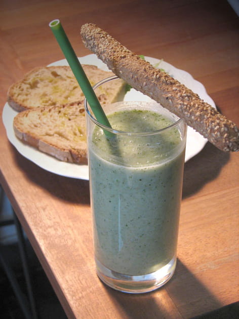 Smoothie fenouil, concombre, petits-pois