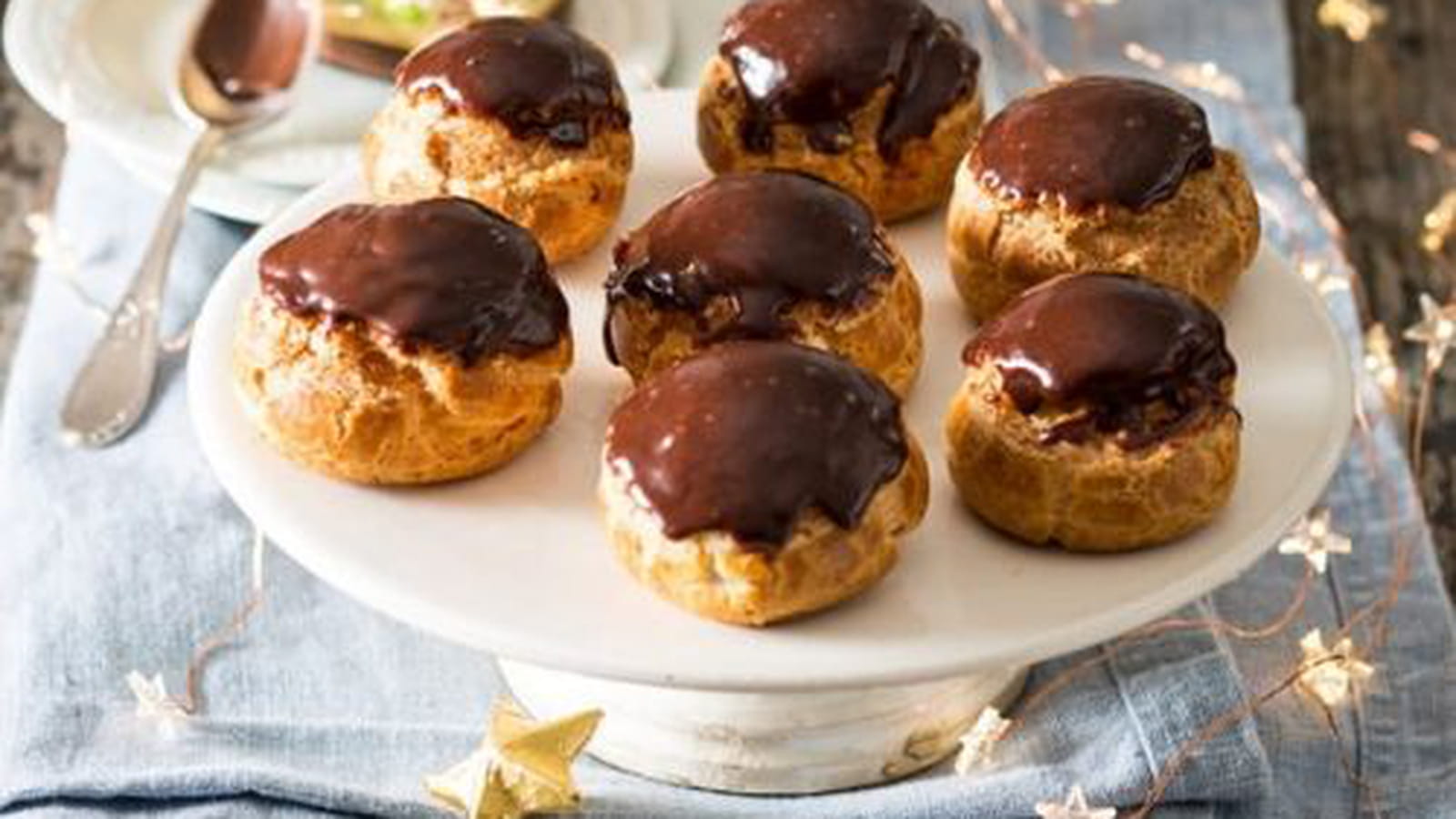 Choux ganache au chocolat noir sans lait