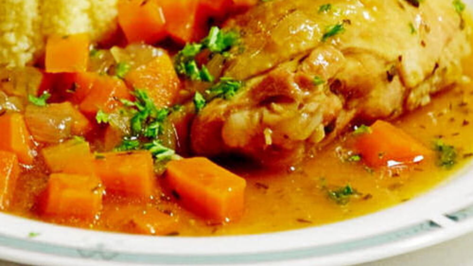 Poulet aux carottes, mijoté à la Leffe