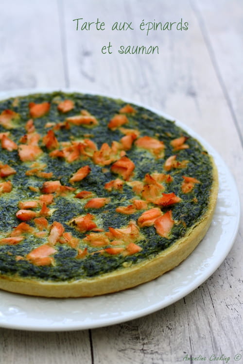 Quiche au saumon et épinards