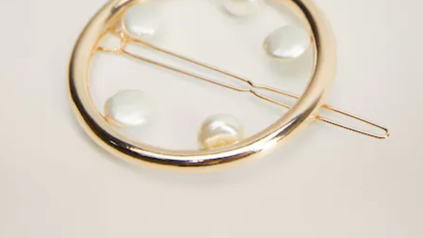 Barrette à cheveux en perles