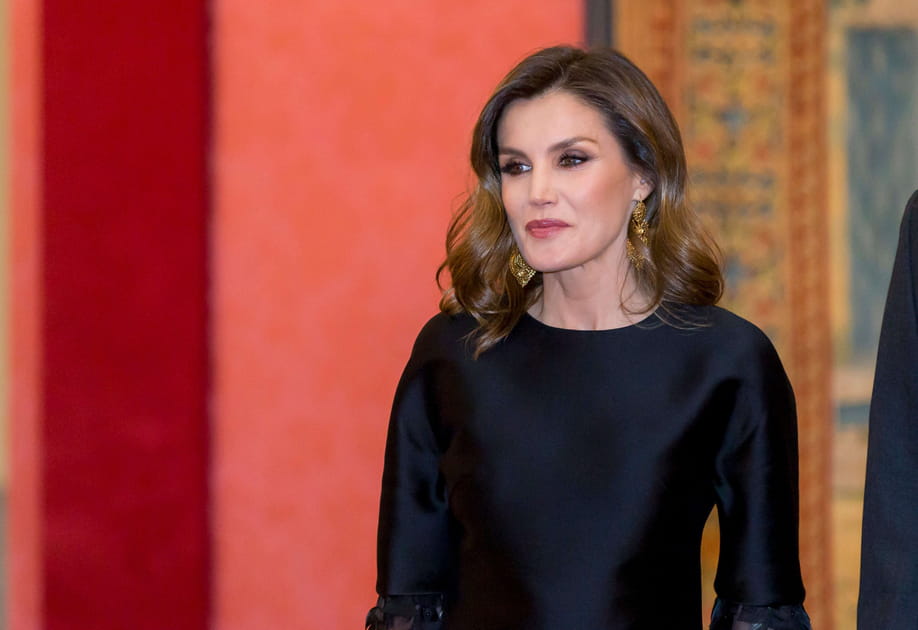 Les boucles glossy de Letizia d'Espagne