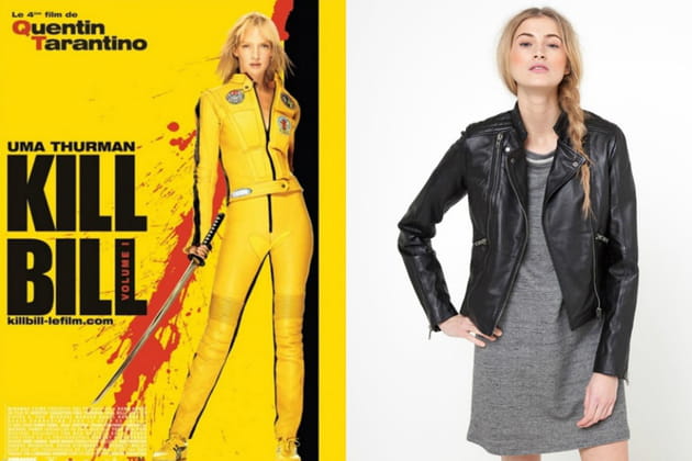 Un perf' en cuir façon Beatrix Kiddo dans "Kill Bill"