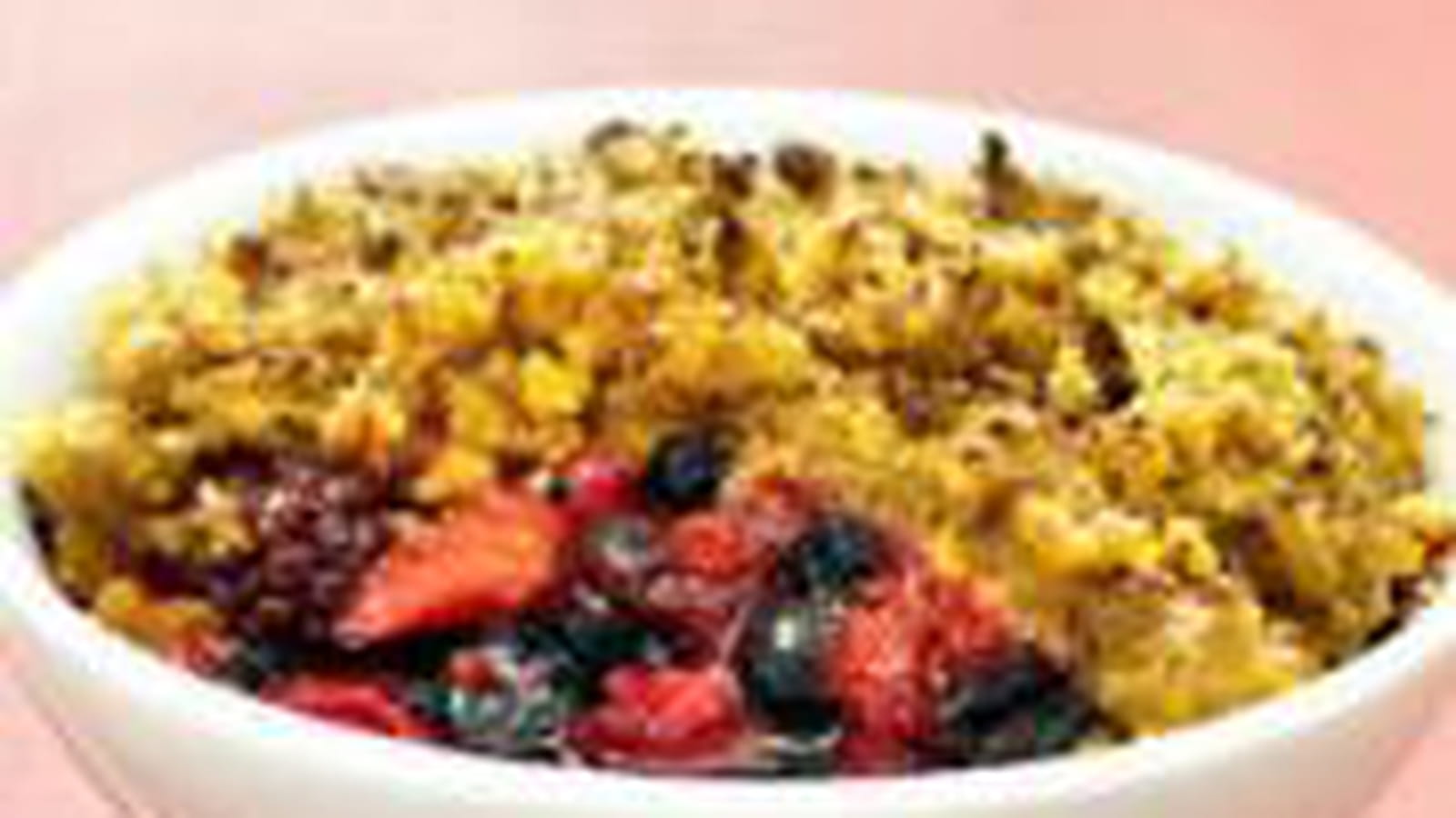 Crumble de fruits des bois express