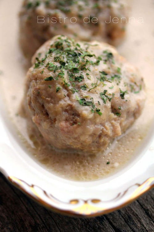 Boulettes au bouillon de légumes