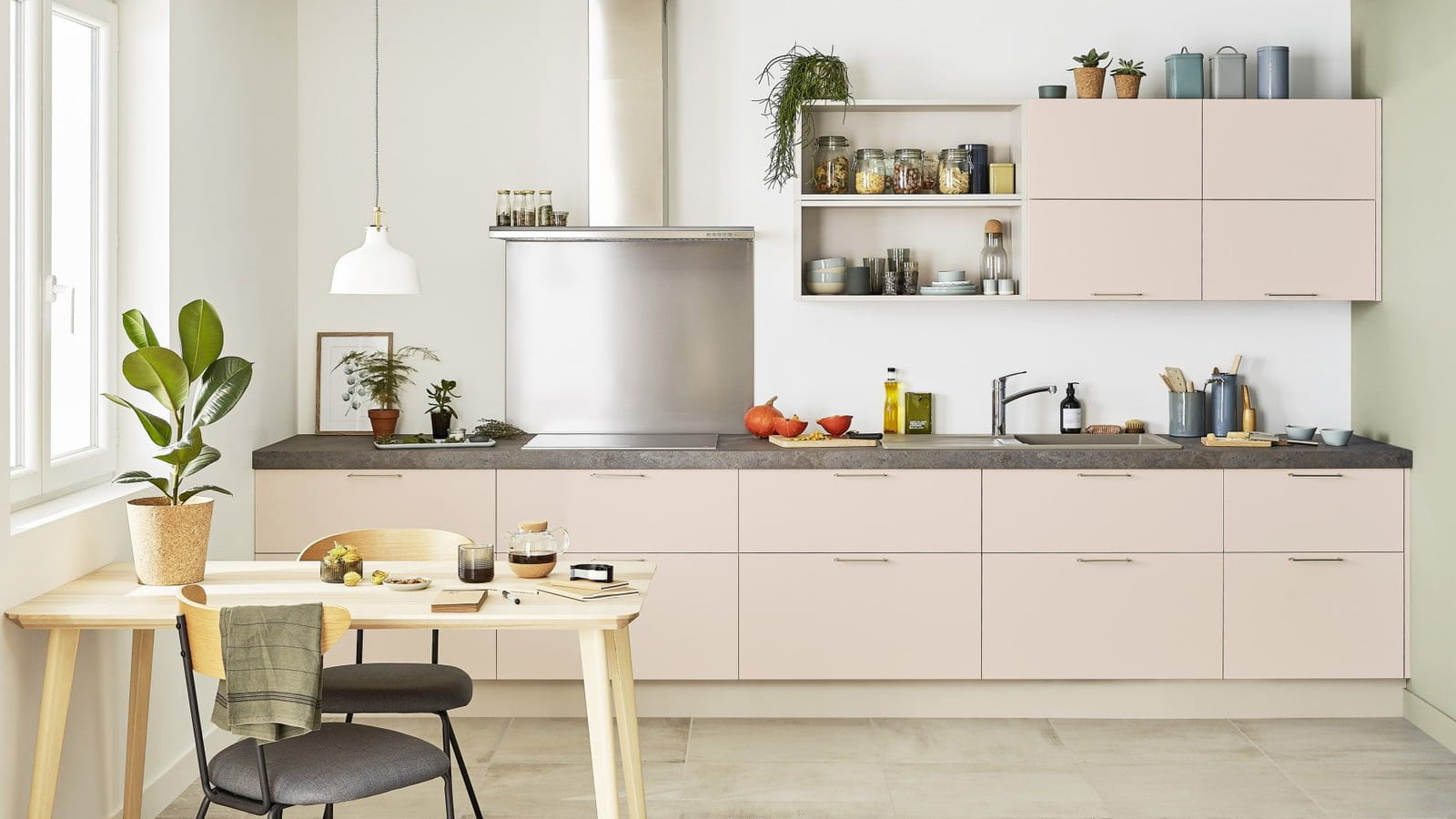 Cuisine rose poudré