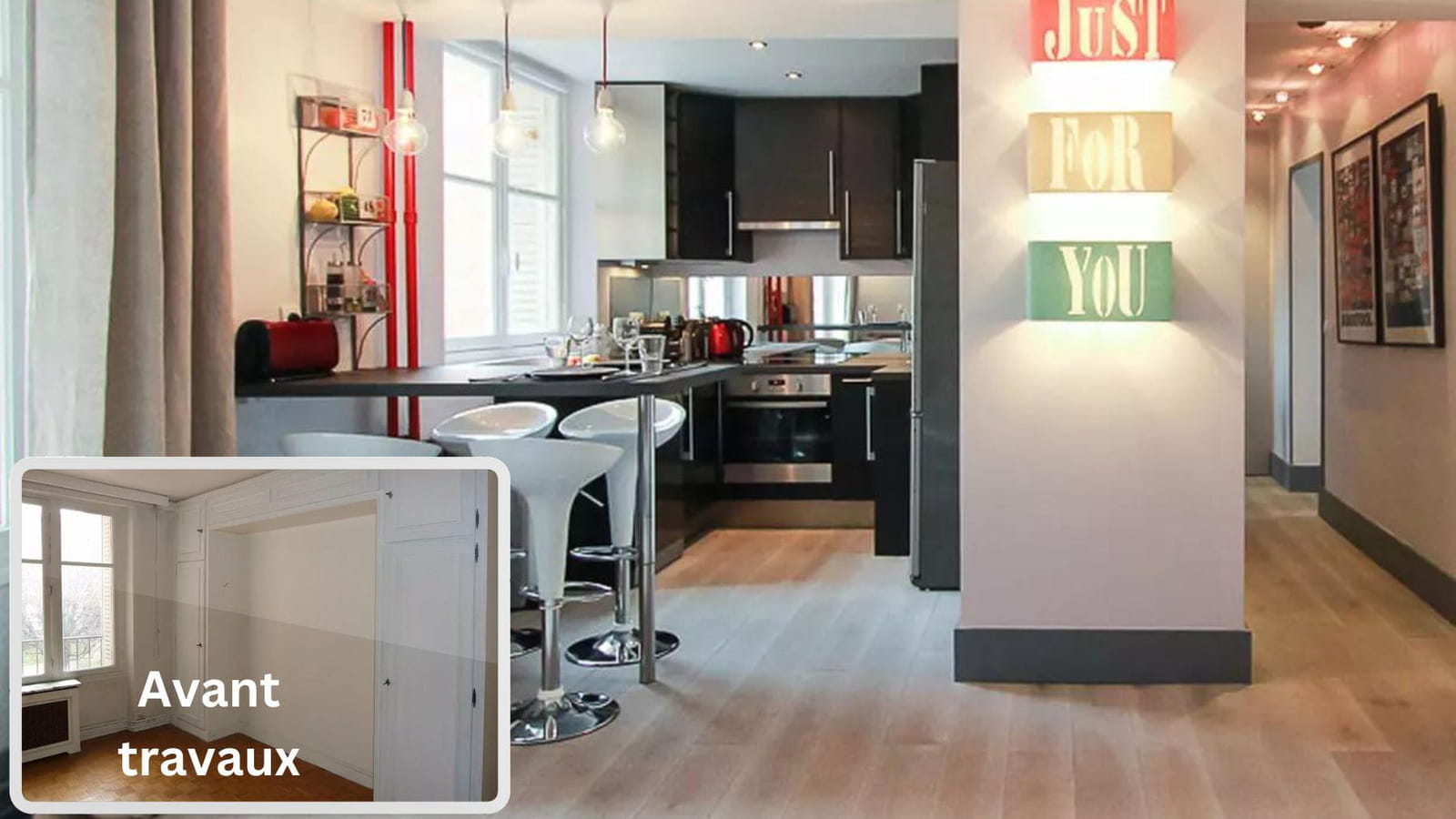 Avant-après appartement