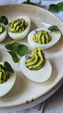 Œufs mimosa verts au pesto (Saint-Patrick) : Etape 3