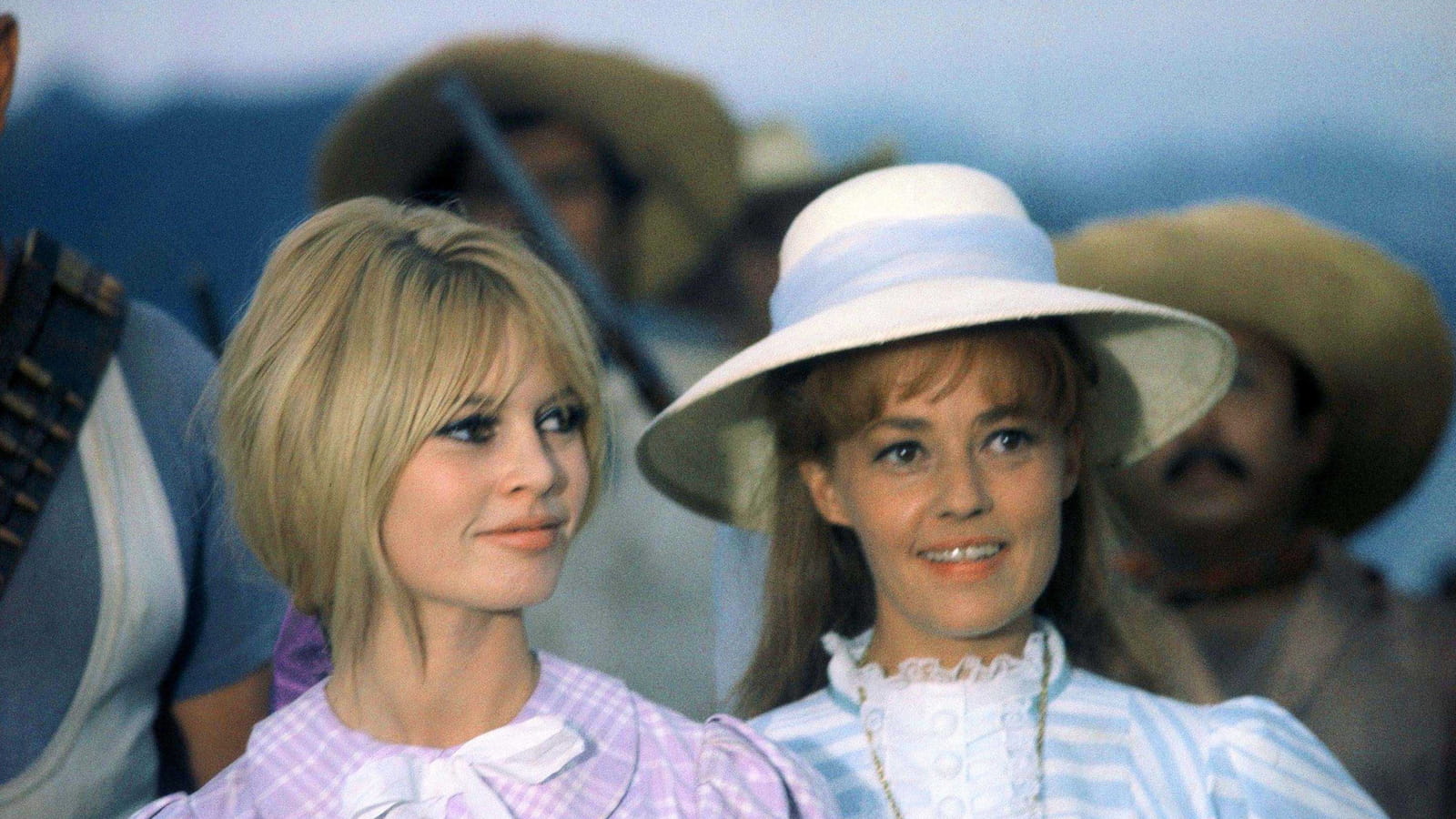 Avec Brigitte Bardot, sur le tournage de "Viva Maria"