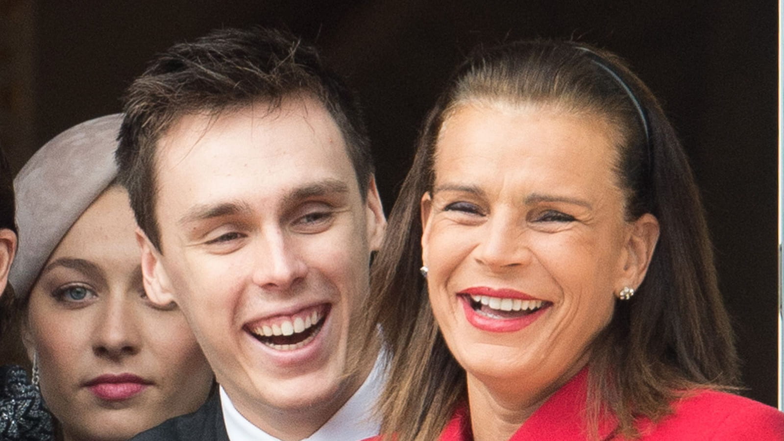 Avec son fils Louis Ducruet en novembre 2015 à Monaco