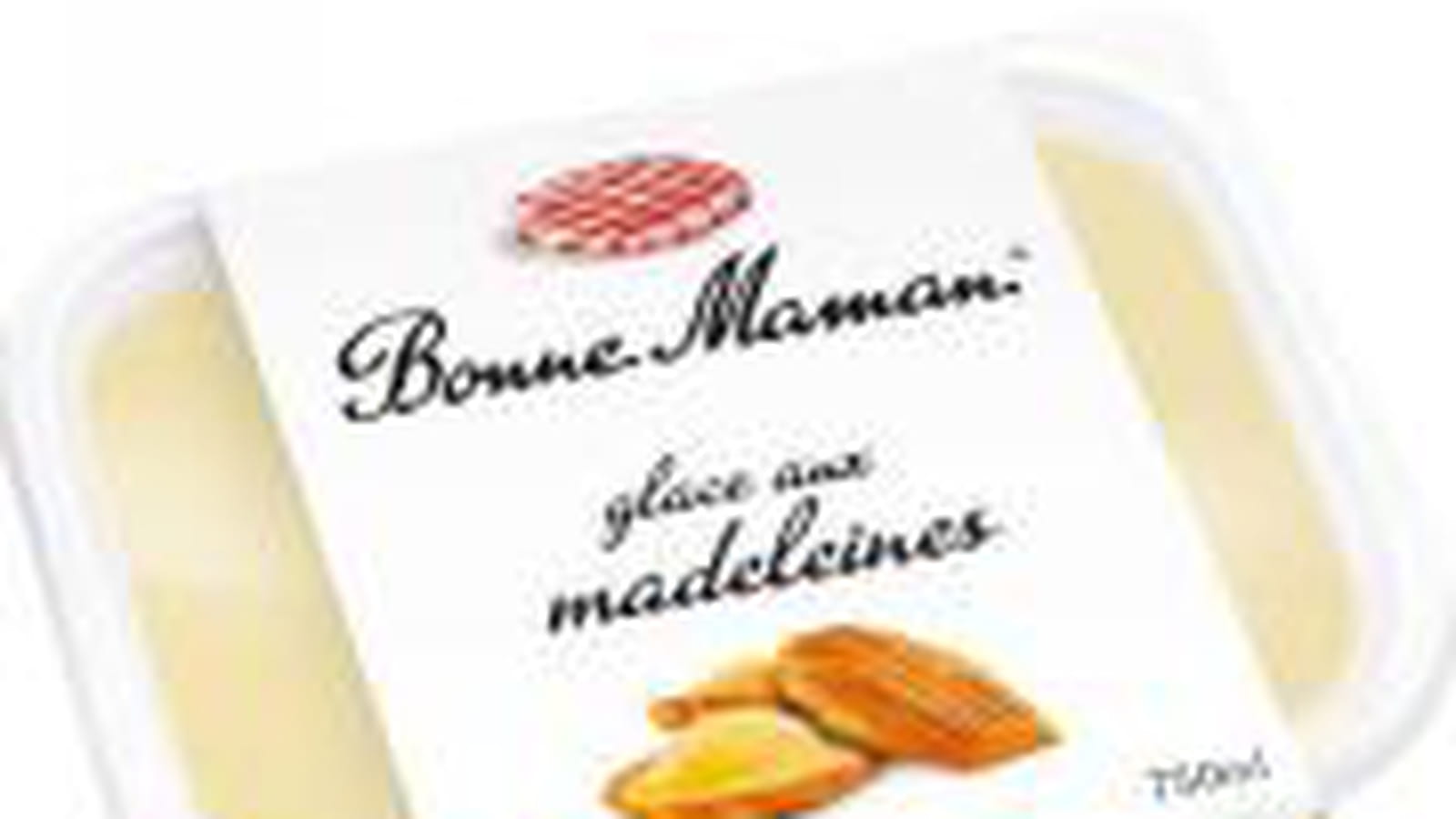 Glace aux madeleines de Bonne Maman