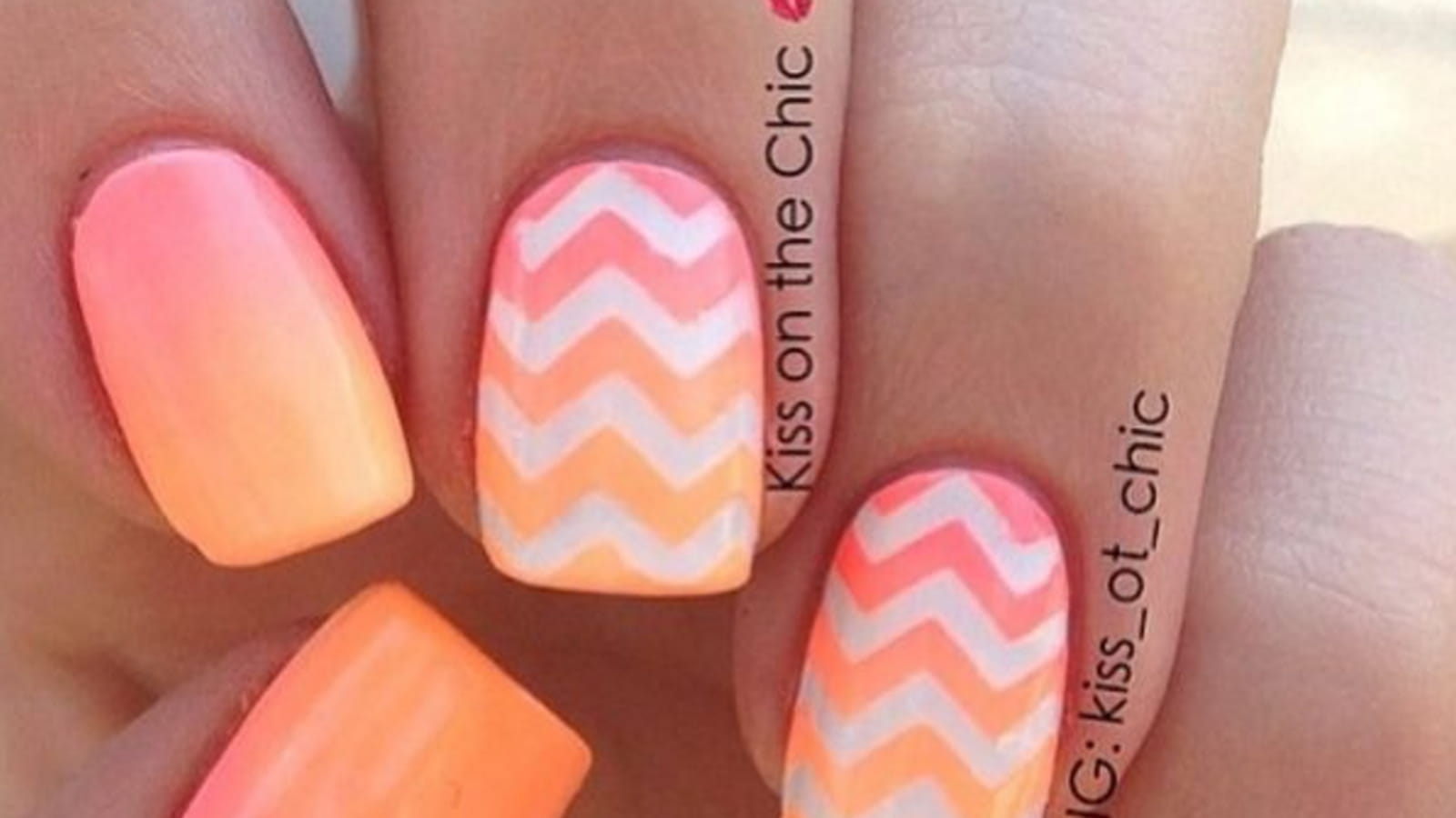 La manucure chevrons