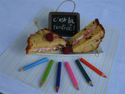 Pics sandwichs double chocolat framboise spécial goûter