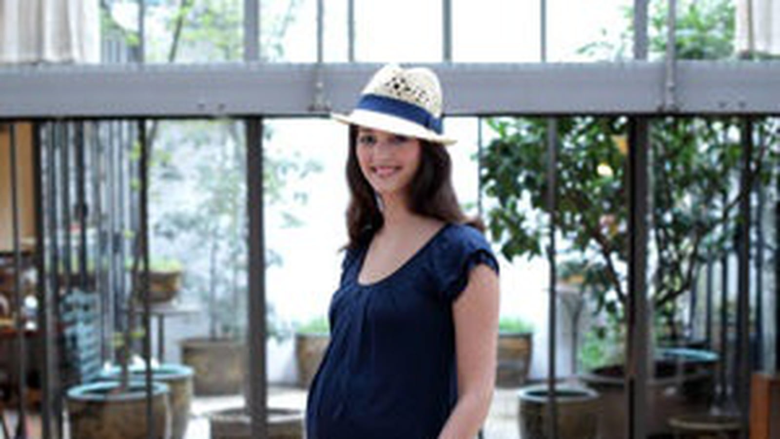Le top bleu marine de Mamanana