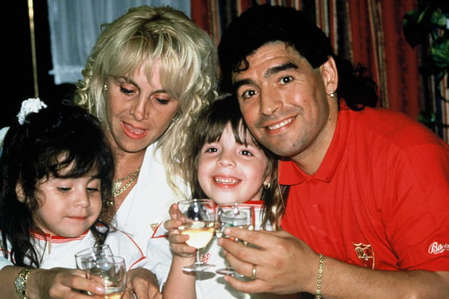 Diego Maradona en famille
