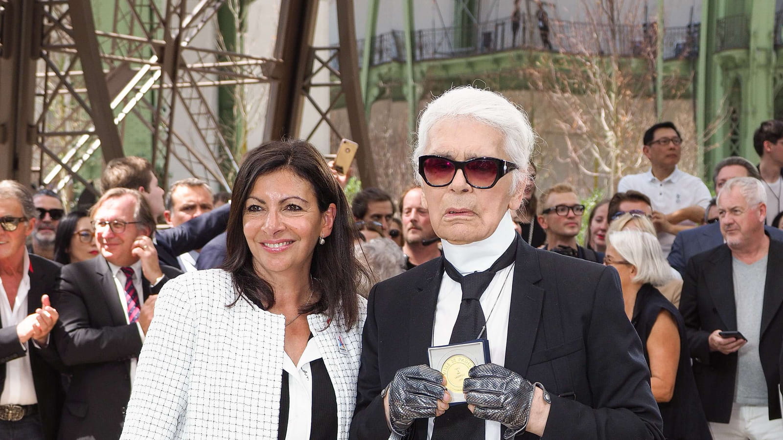 Karl Lagerfeld et Anne Hidalgo