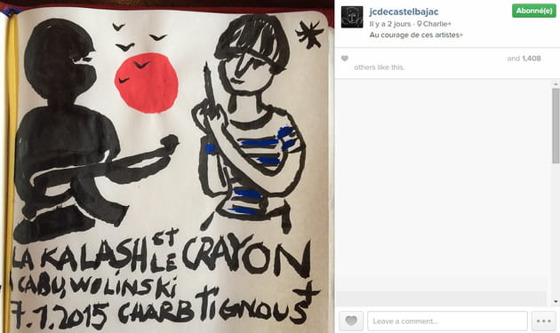 Jean-Charles de Castelbajac soutient Charlie Hebdo