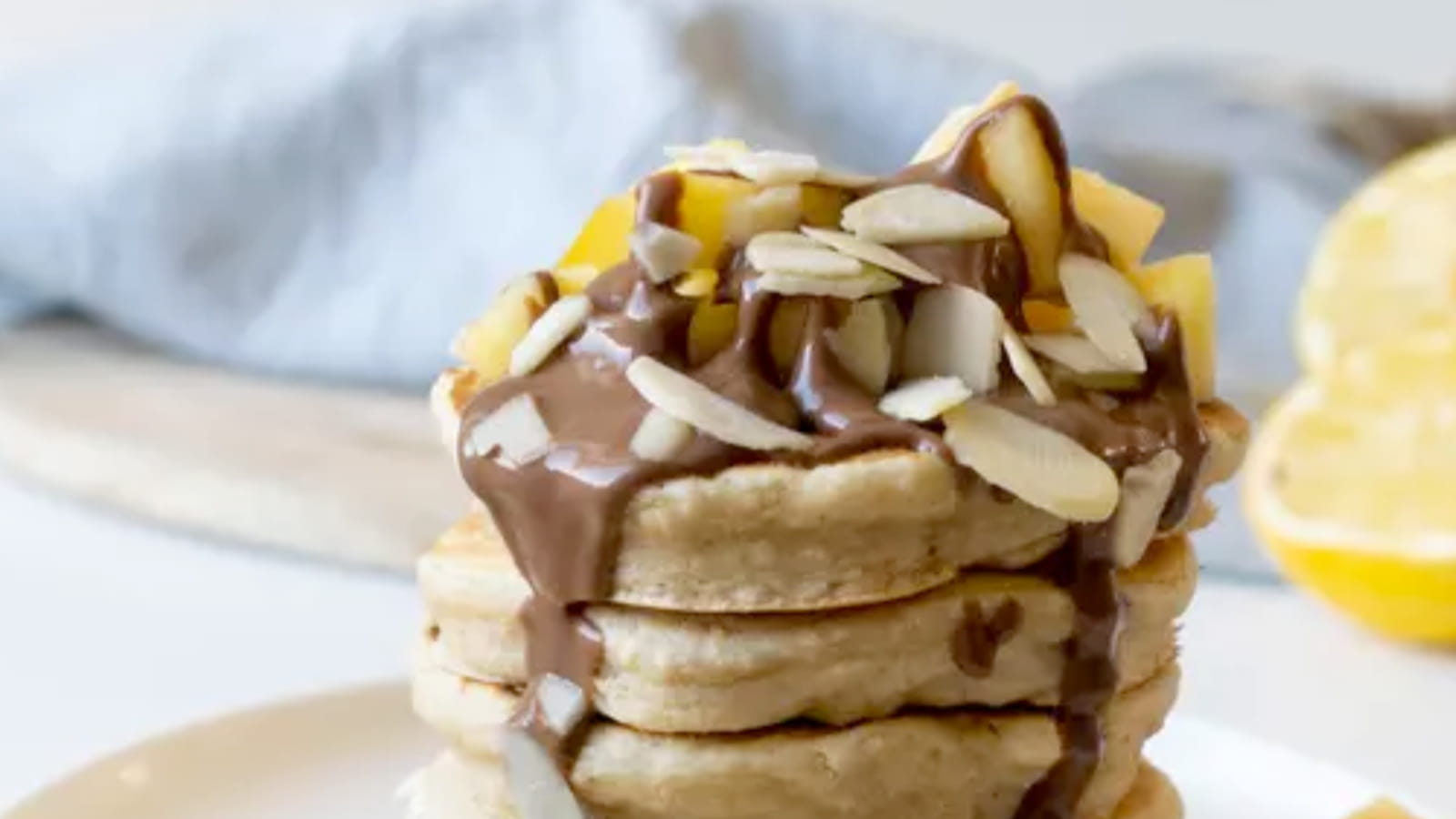 Pancakes vegan pommes vanille