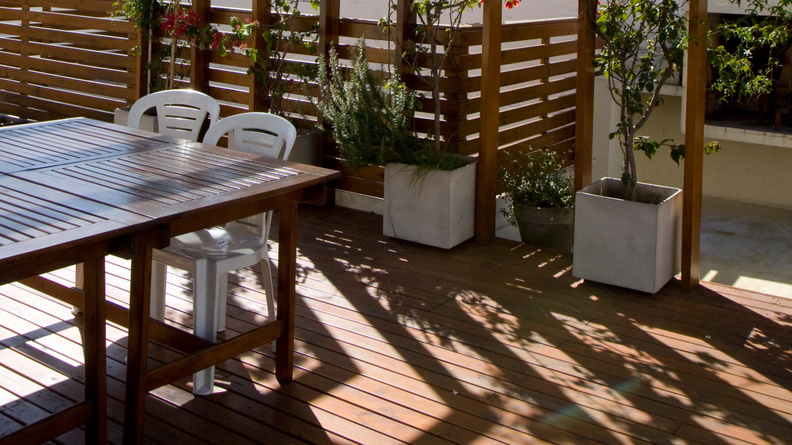Terrasse en teck