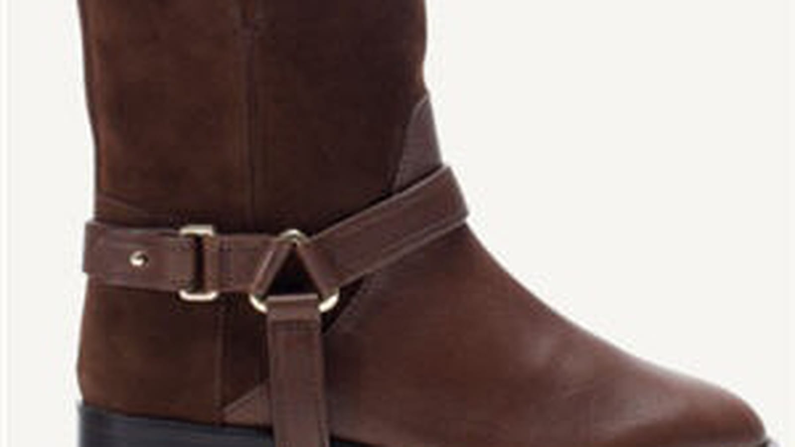 Bottes semi montantes marron de Massimo Dutti