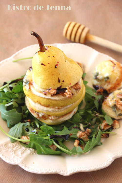 Poire au gorgonzola et au miel