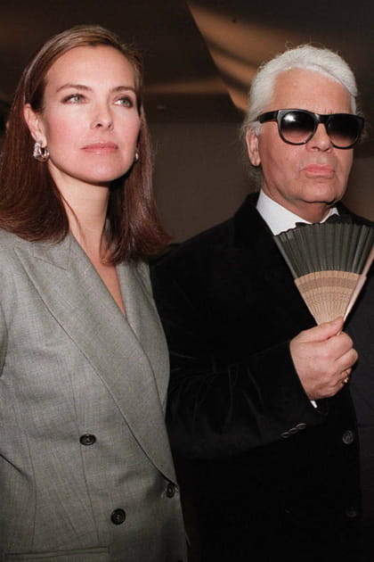 Carole Bouquet et Karl Lagerfeld