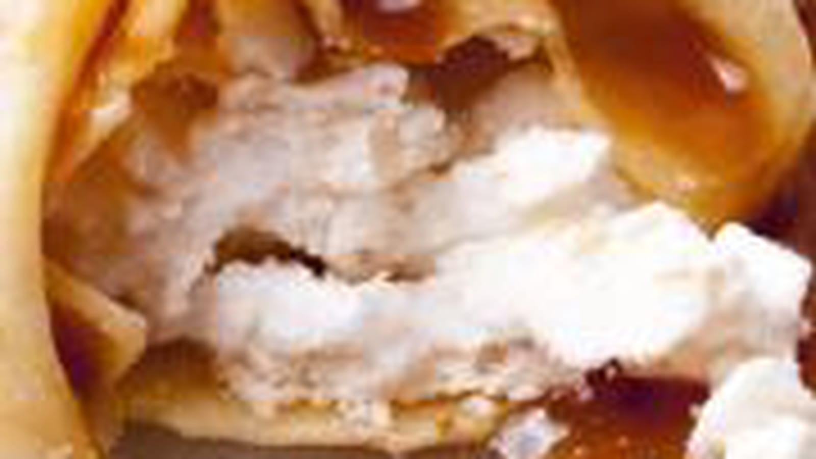 Crêpe au coeur croquant meringué
