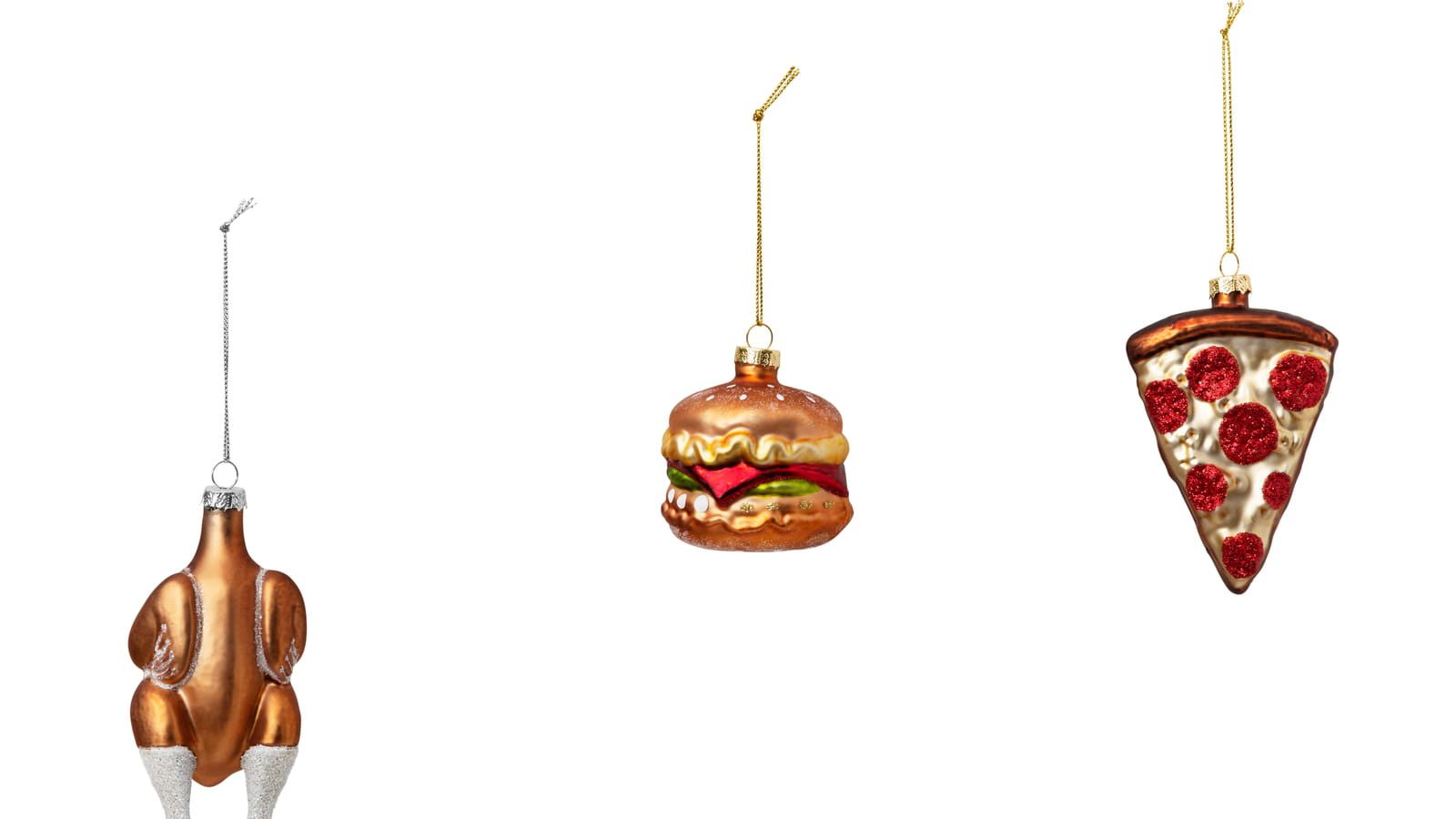 Poulet, burger et pizza 