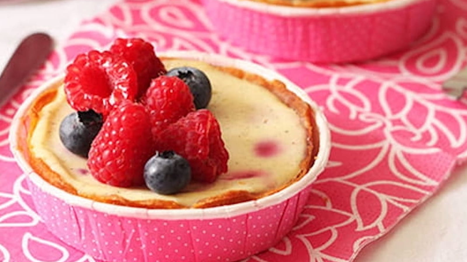 Tarte cheesecake aux fruits rouges