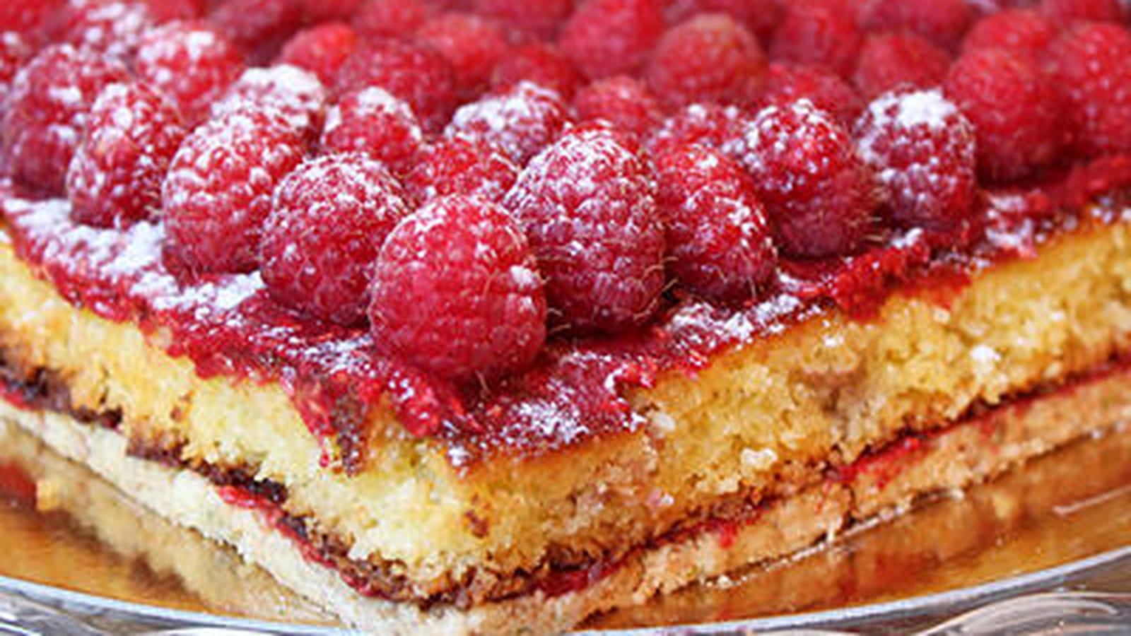 Tarte framboises et moelleux coco