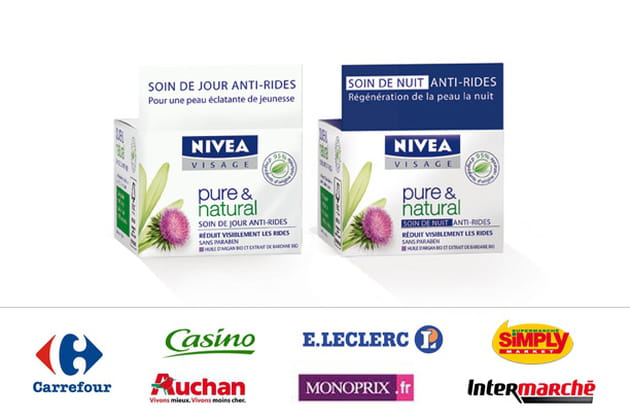 Gamme soins anti-rides Pure & Natural, Nivea