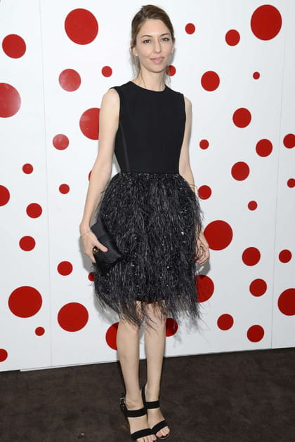 Sofia Coppola en robe tutu à plumes