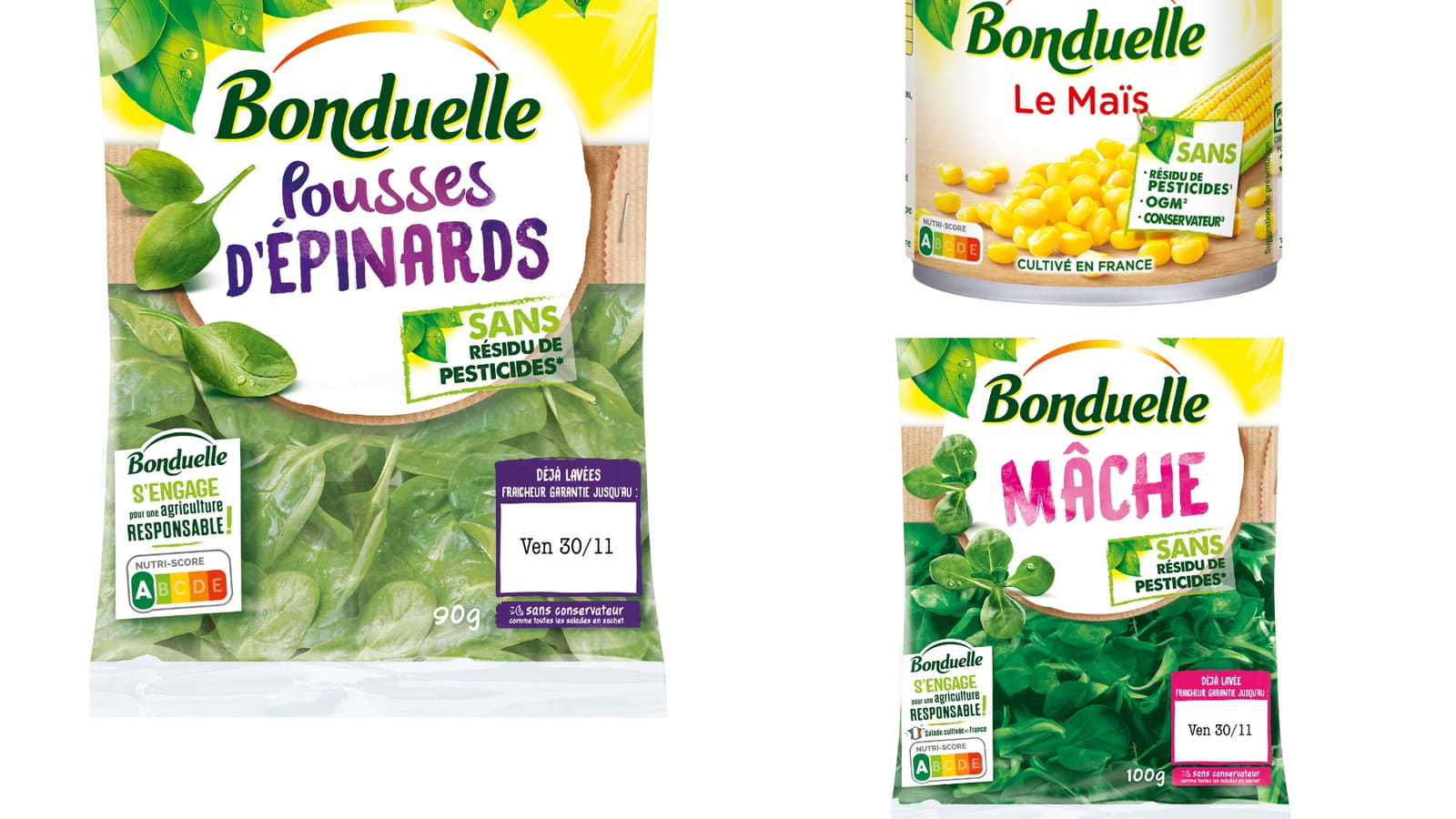 Les produits sans résidu de pesticides de Bonduelles