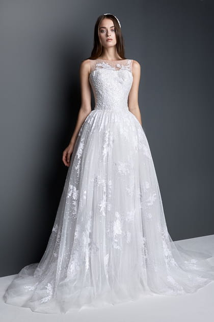 Robe de mariée vaporeuse de Georges Hobeika