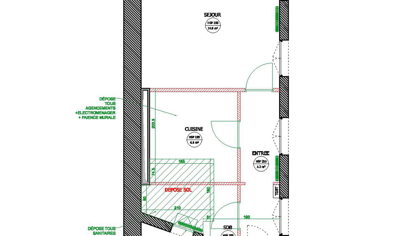 Plan démolition