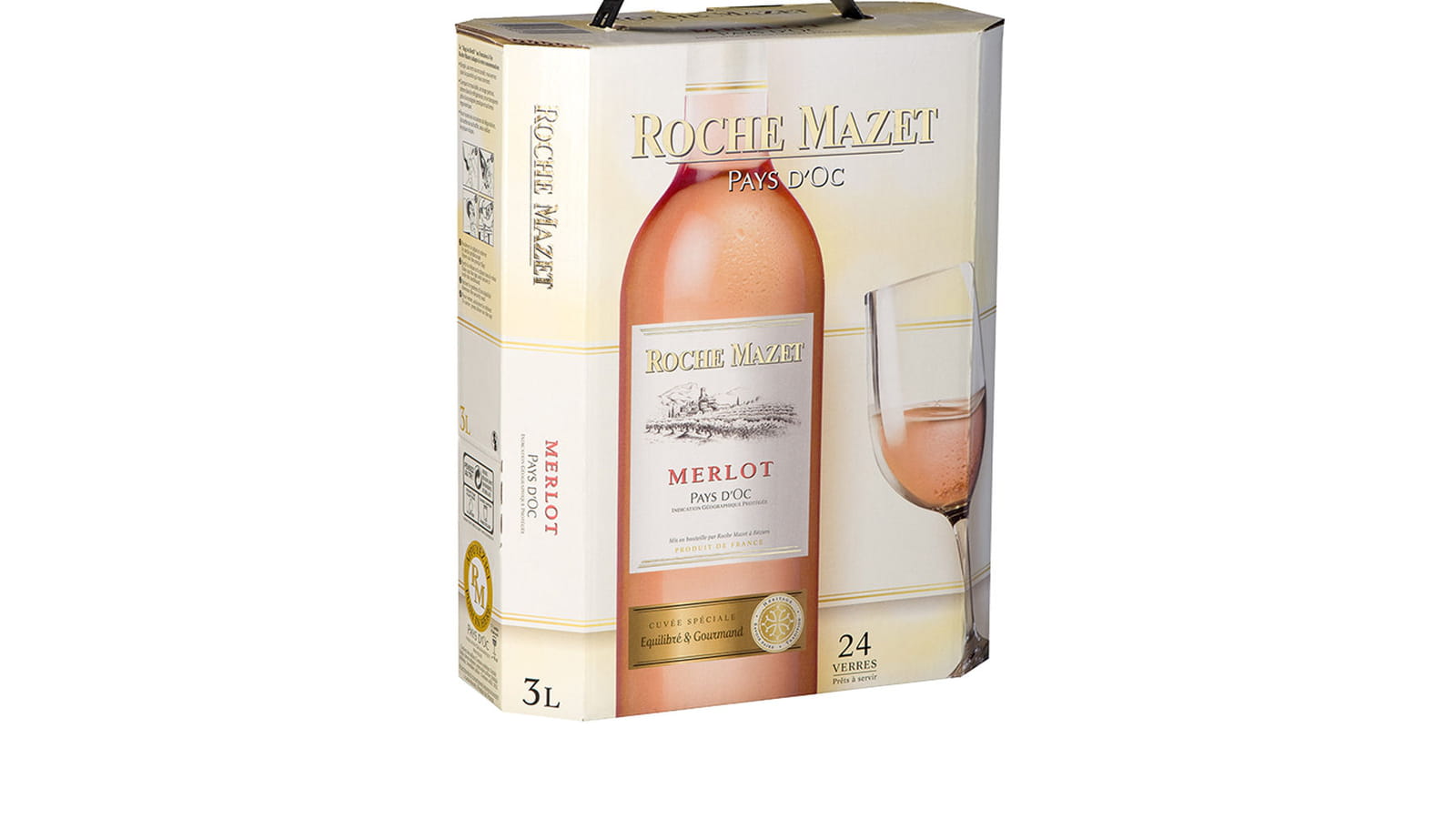 Bag In Box Merlot Rosé de Roche Mazet