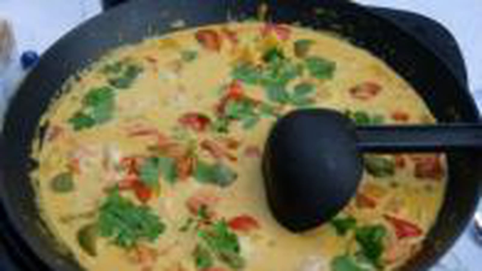 Curry de poivrons au lait de coco