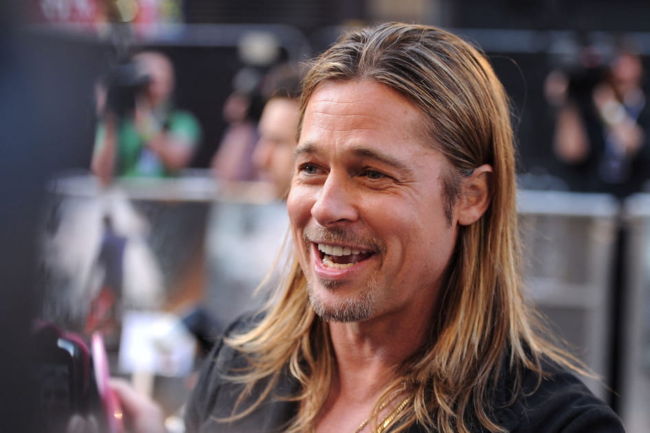 Brad Pitt, cheveux longs