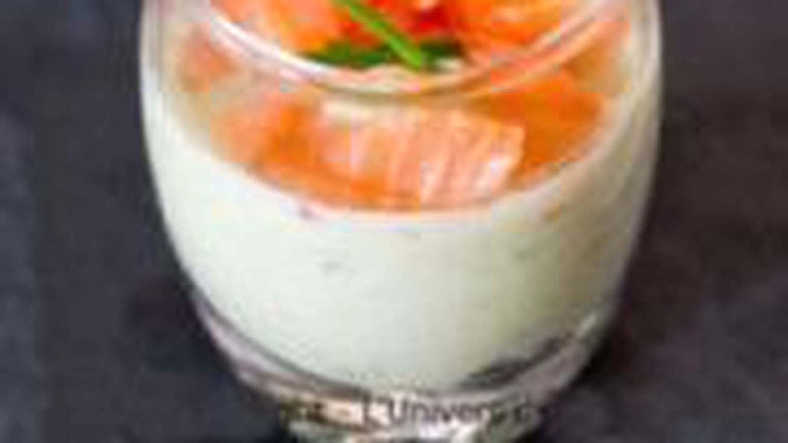 Verrines avocat saumon fumé