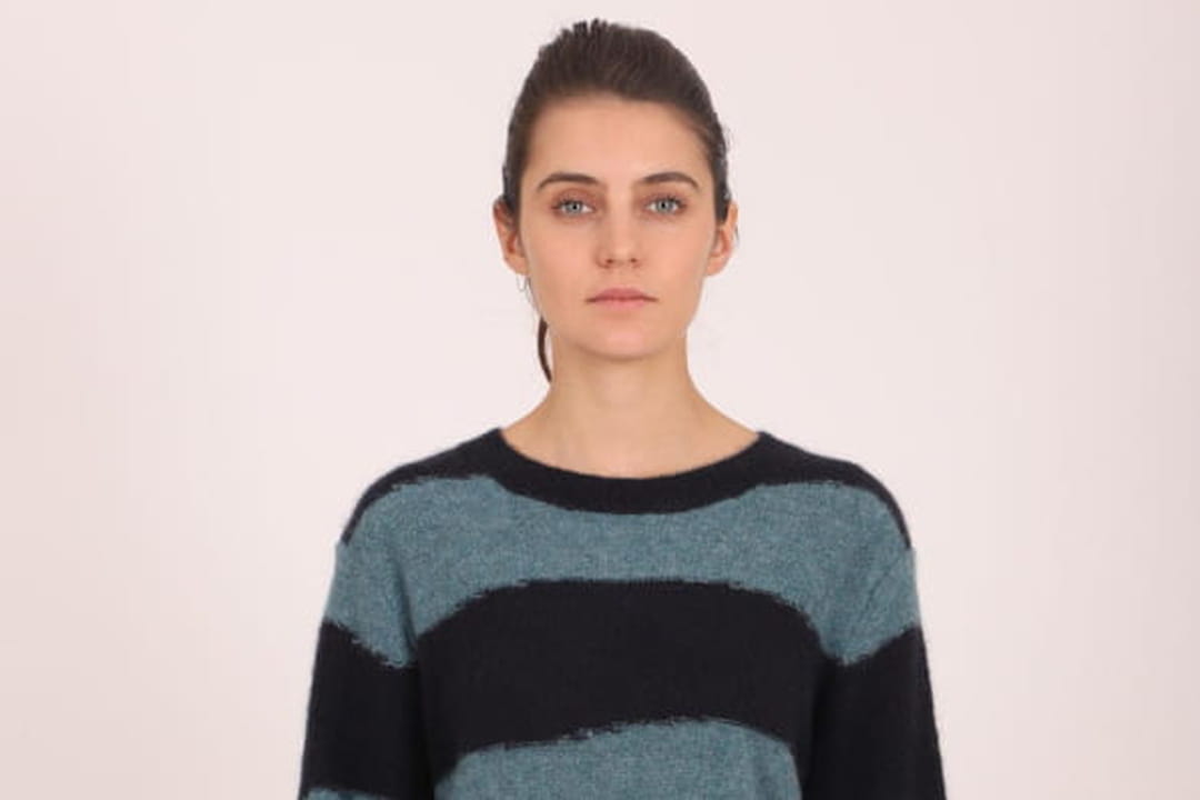 Pull En Cachemire Vince Rayé - Taille XL - Neuf Avec étiquettes - Couleur Crème