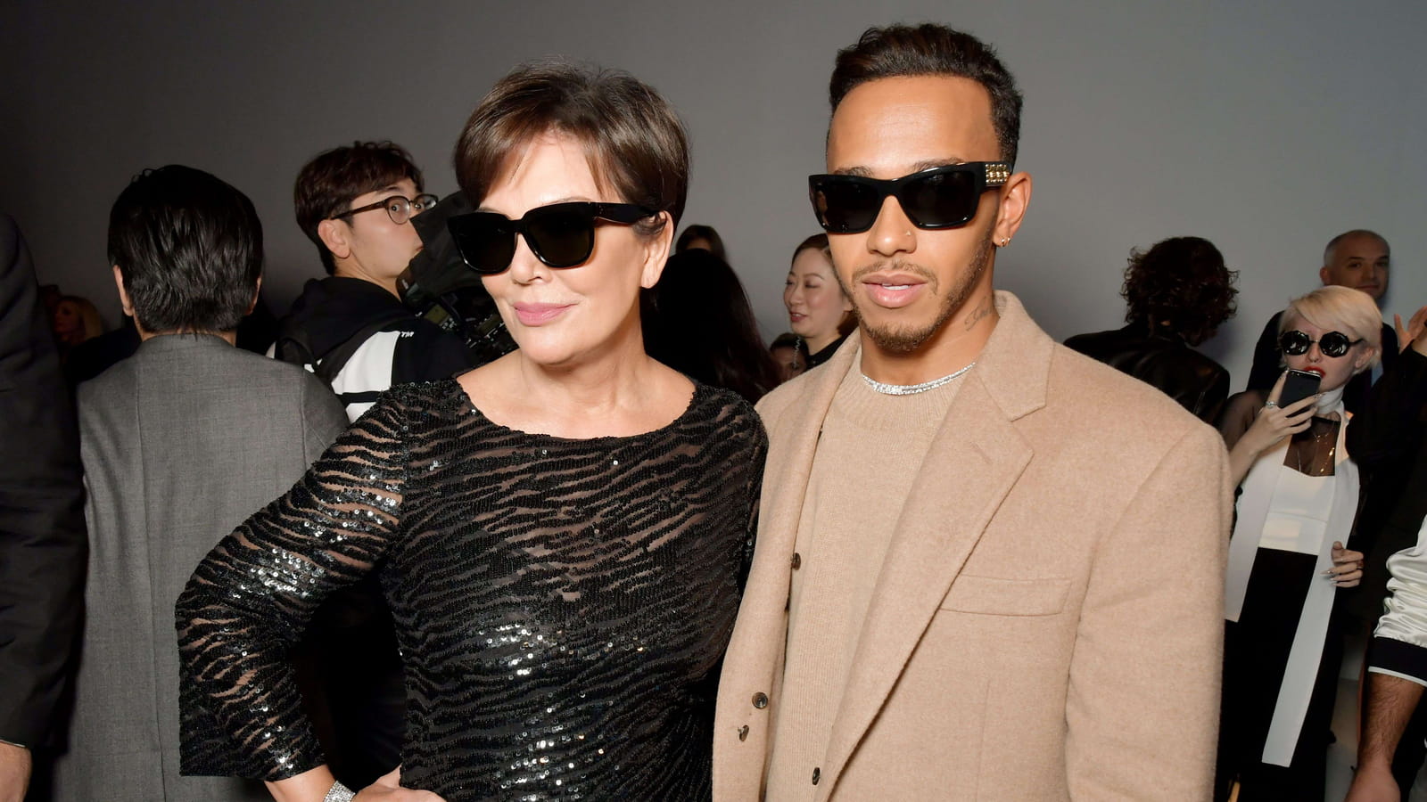  Kris Jenner et Lewis Hamilton