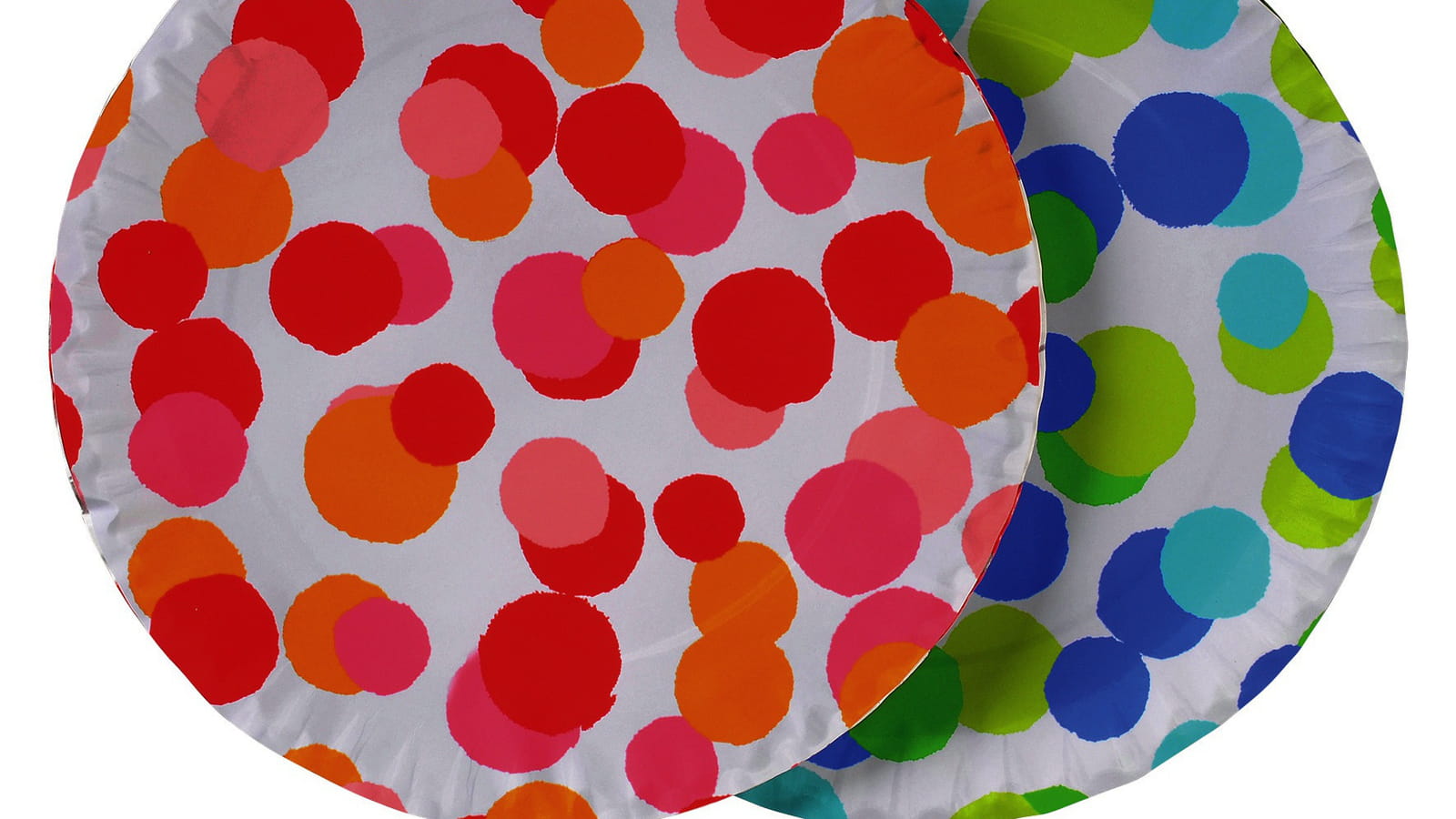 Assiettes en carton à pois