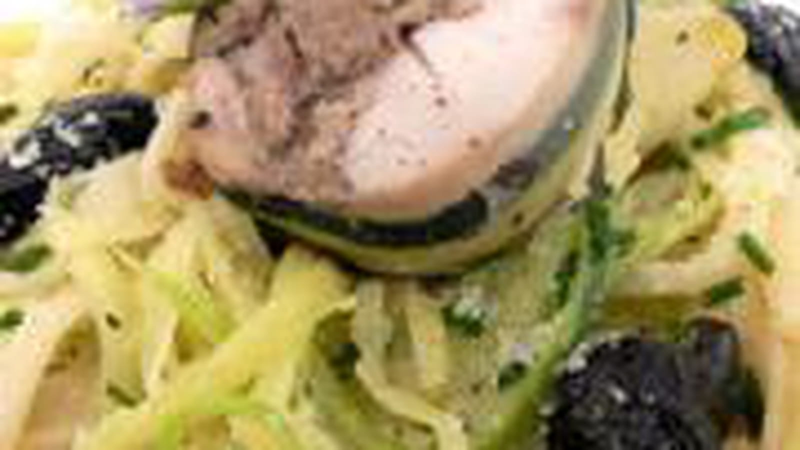 Duo de spaghettis au lapin farci