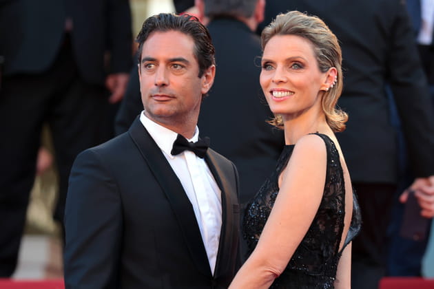 Sylvie Tellier et son mari Laurent, &agrave; la projection de "Trois mille ans &agrave; t'attendre", le 20&nbsp;mai