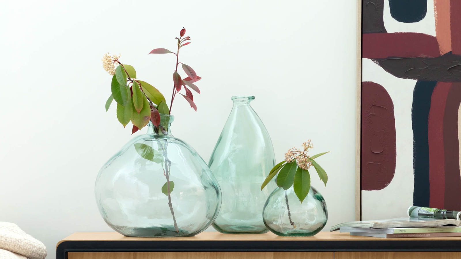 Vase en verre